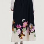 Gonna lunga Desigual fal_lindo Nero - Foto 1
