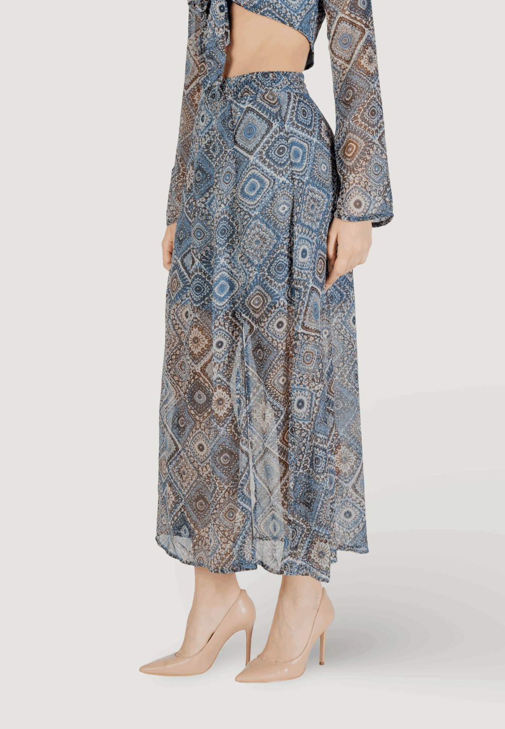 Gonna lunga Only onlasta life slit ankel wvn Indigo - Foto 3