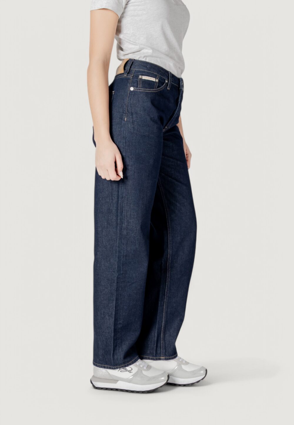 Jeans larghi Calvin Klein Jeans 90's loose Blue Denim Scuro - Foto 3