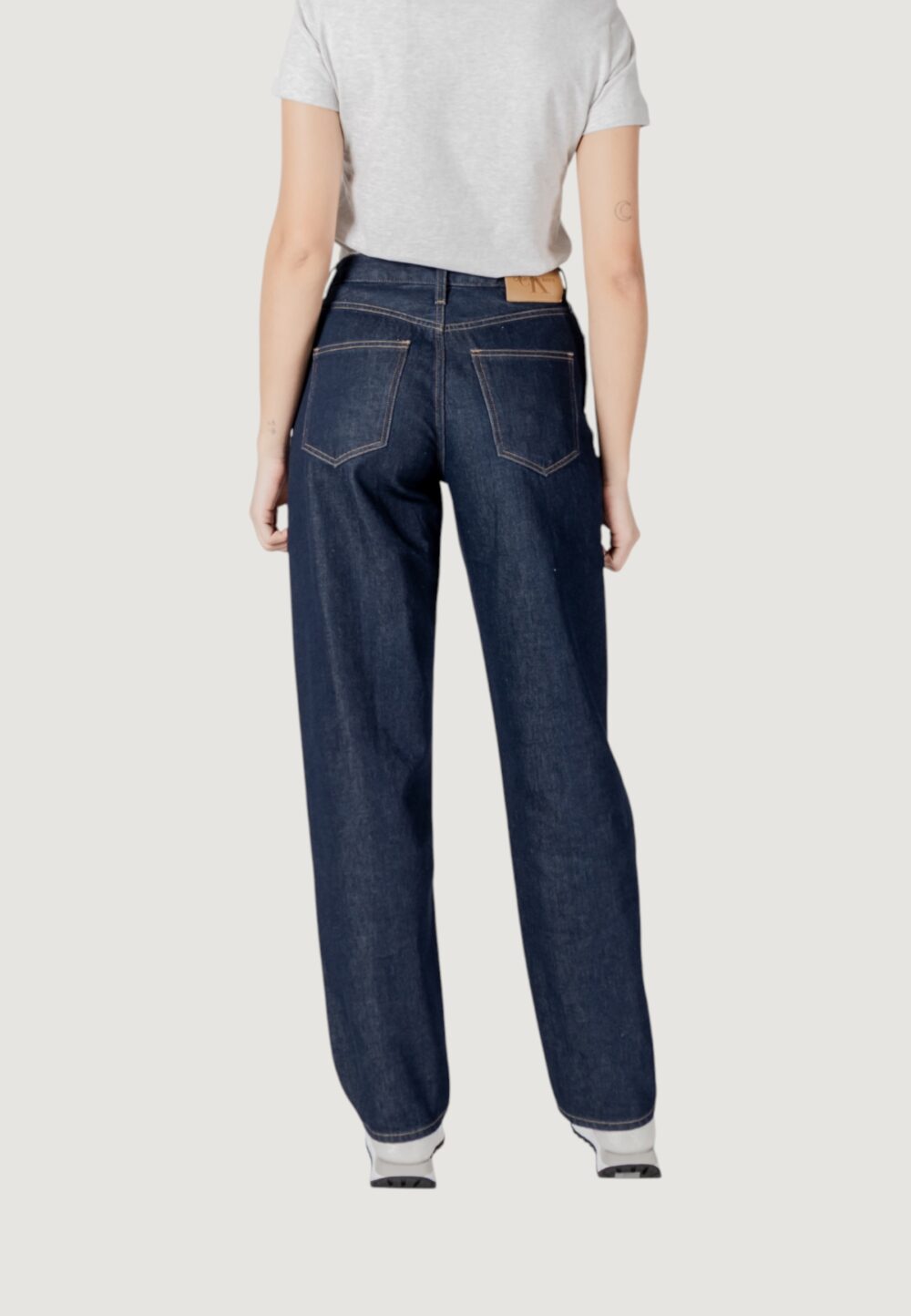 Jeans larghi Calvin Klein Jeans 90's loose Blue Denim Scuro - Foto 4