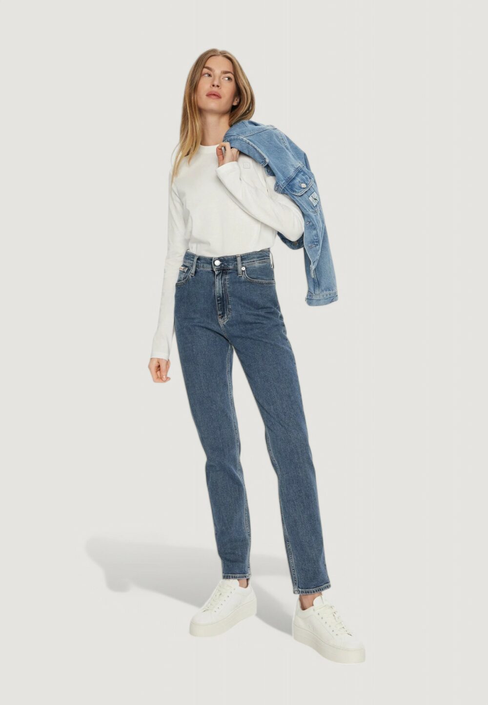 Jeans mom Calvin Klein Jeans mom jean Denim - Foto 3