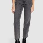 Jeans mom Only onlrobyn mw str lo ak cro132 noos Grigio Scuro - Foto 1
