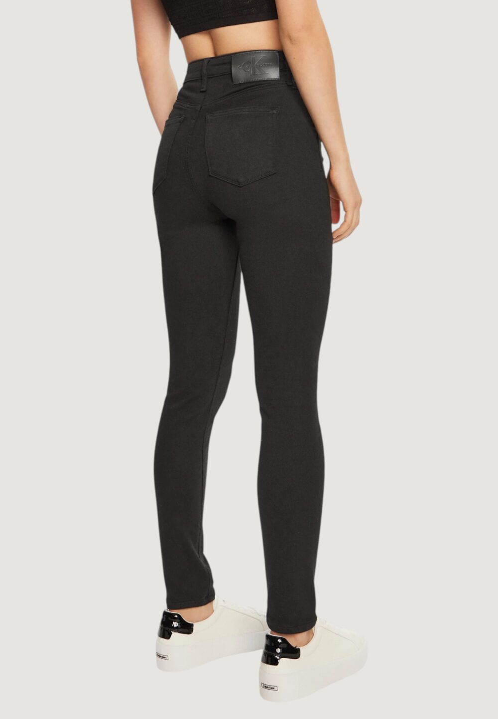 Jeans skinny Calvin Klein Jeans high rise skinny Nero - Foto 3