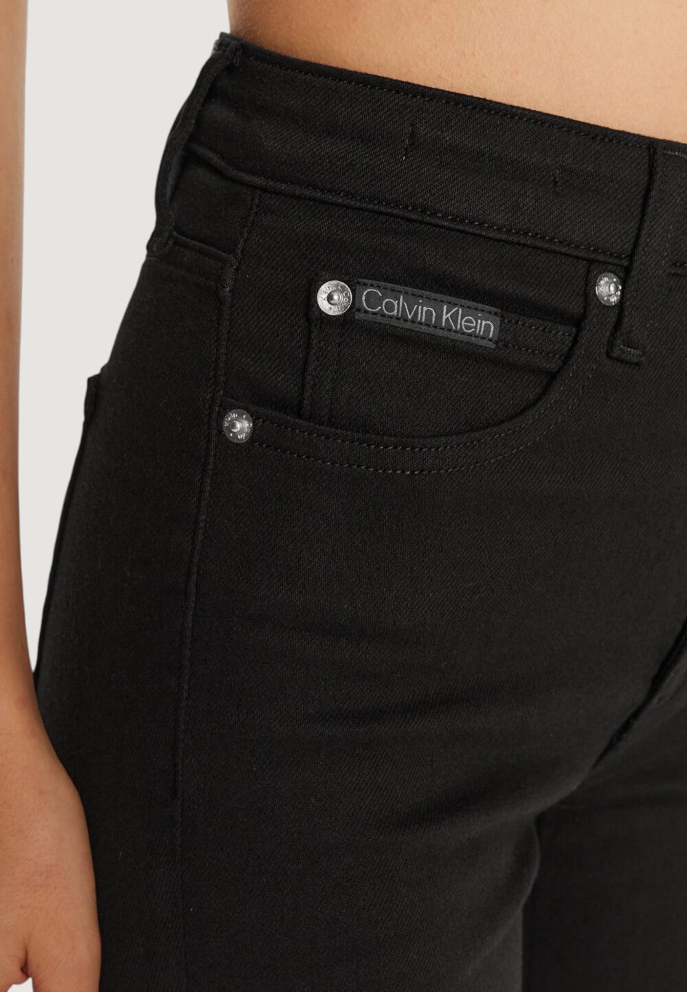 Jeans skinny Calvin Klein Jeans high rise skinny Nero - Foto 2