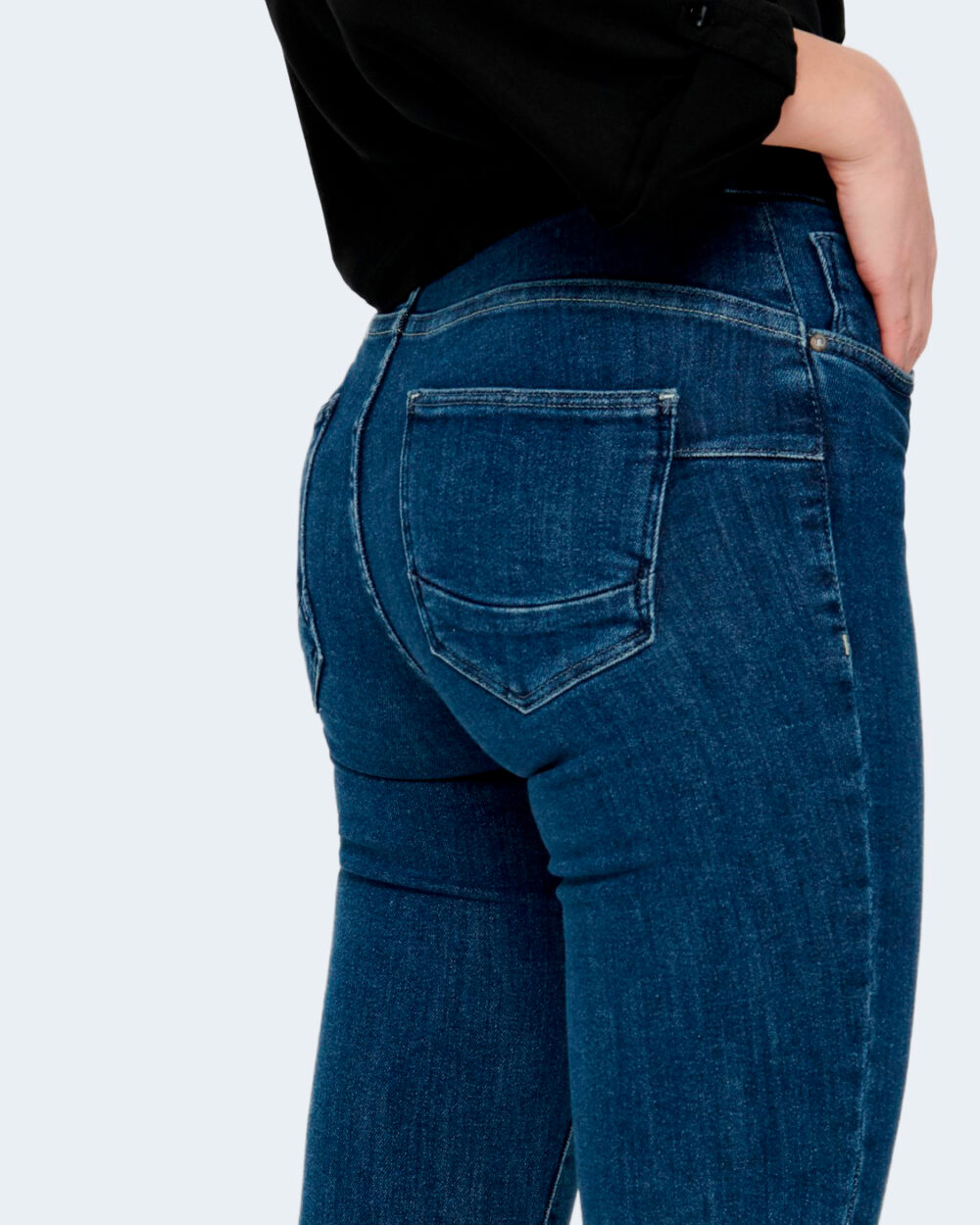 Jeans skinny Only onlpower mid pushup sk rea3223 noos Blue Denim Scuro - Foto 2