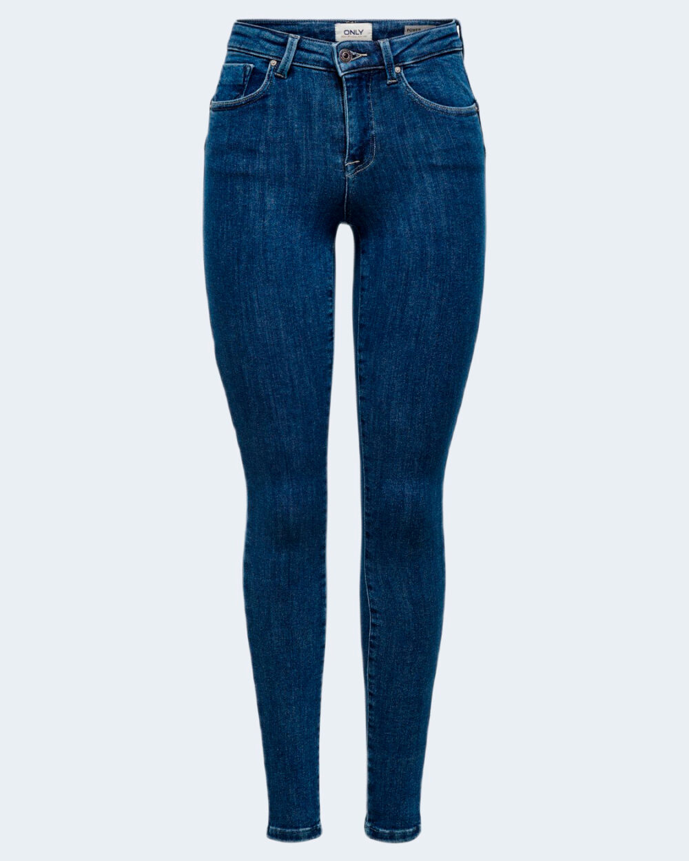 Jeans skinny Only onlpower mid pushup sk rea3223 noos Blue Denim Scuro - Foto 5