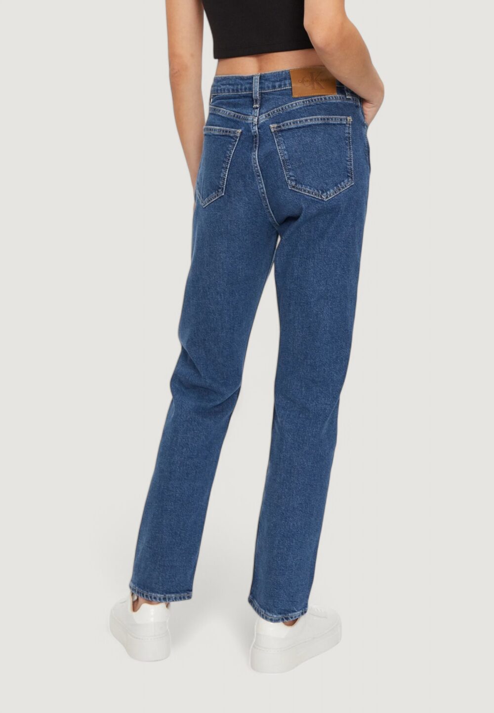 Jeans slim Calvin Klein Jeans authentic slim strai Blue Denim - Foto 4