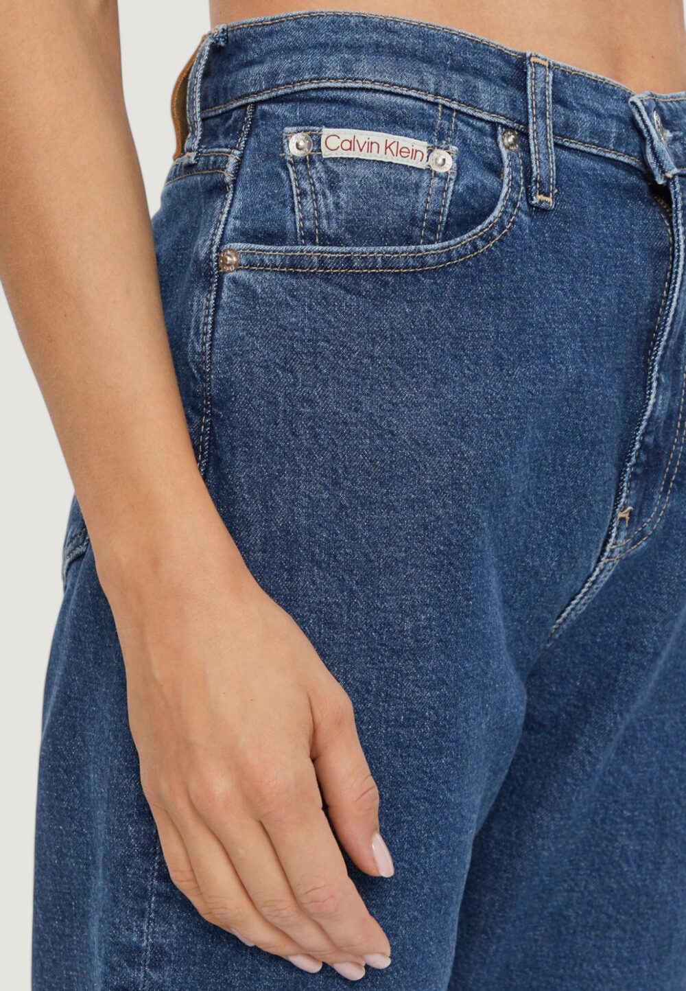 Jeans slim Calvin Klein Jeans authentic slim strai Blue Denim - Foto 3