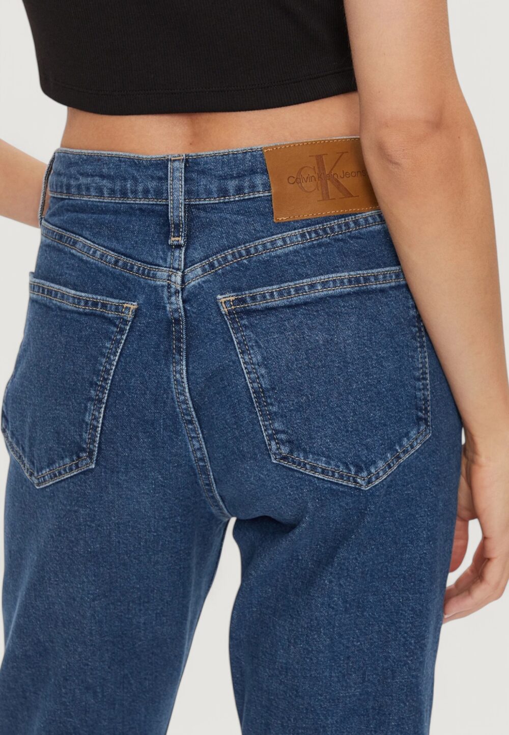 Jeans slim Calvin Klein Jeans authentic slim strai Blue Denim - Foto 5