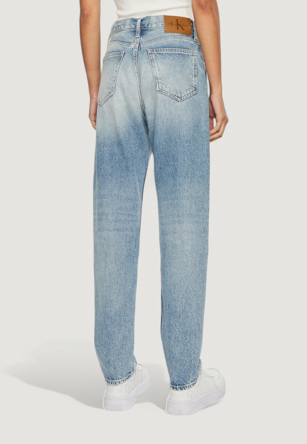 Jeans slim Calvin Klein Jeans authentic slim strai Denim chiaro - Foto 2