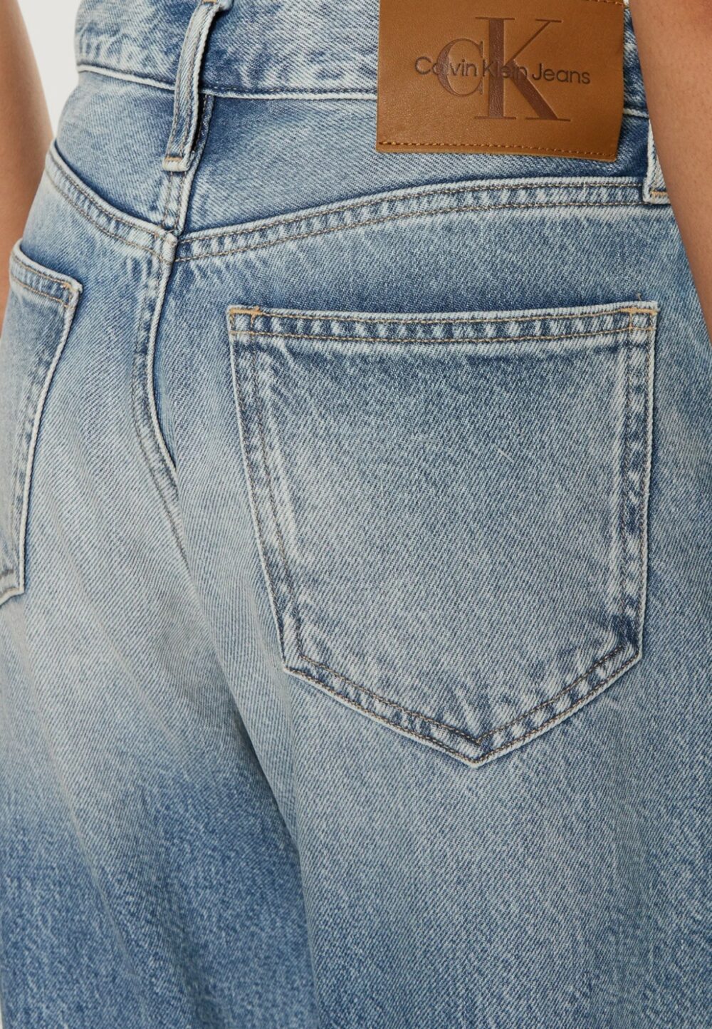 Jeans slim Calvin Klein Jeans authentic slim strai Denim chiaro - Foto 4