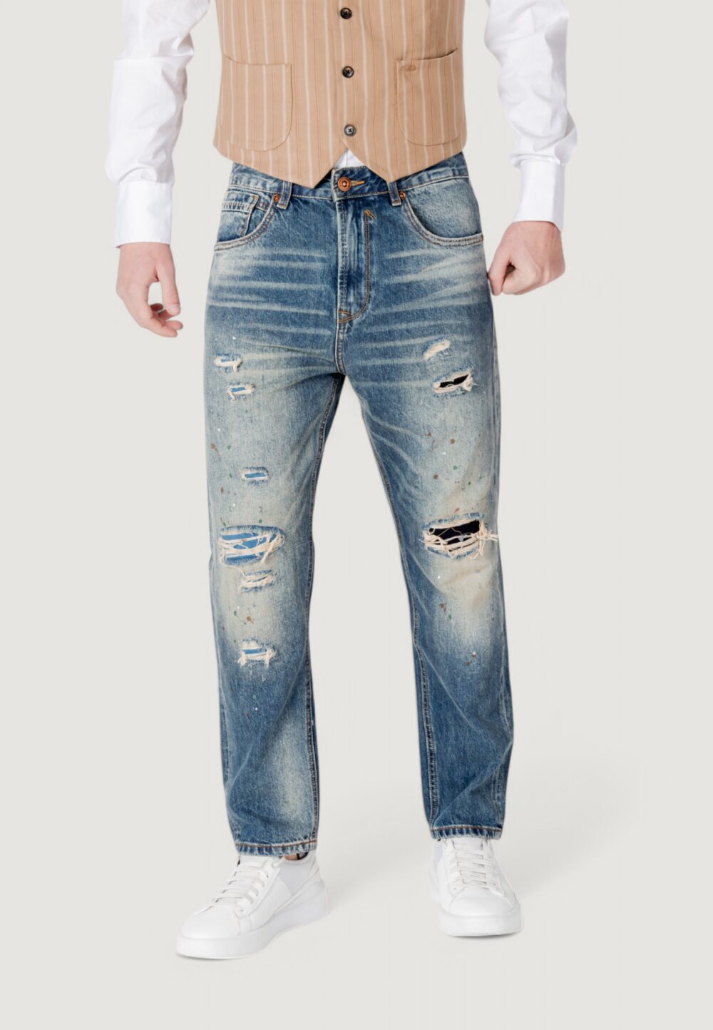 Jeans Tapered Gianni Lupo Denim - Foto 1