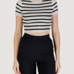 Maglia in filo manica corta Jacqueline de Yong jdycirkeline s/s crop top knt noos Panna - Foto 1