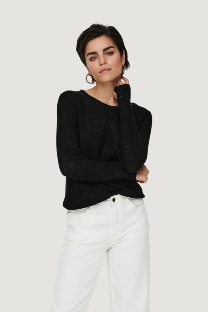 Maglione Only onlgeena xo l/s knt noos Nero