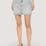 Minigonna Calvin Klein Jeans regular mini skirt Denim chiaro - Foto 1