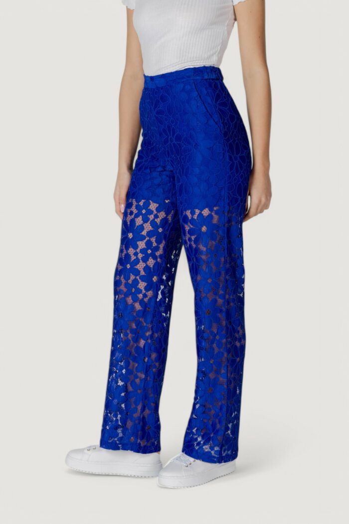 Pantaloni a palazzo Desigual pant_lacelong Blu