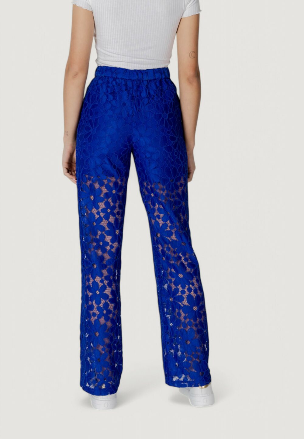 Pantaloni a palazzo Desigual pant_lacelong Blu - Foto 4