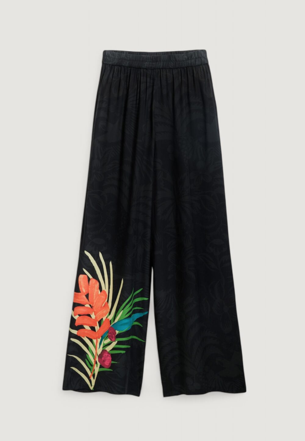 Pantaloni a palazzo Desigual swim_colibrÍ pant Nero - Foto 4