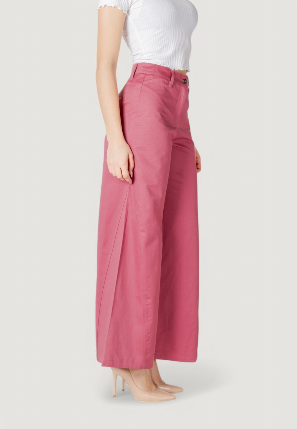 Pantaloni a palazzo ICHI ihgorina pa Rosa Antico - Foto 3