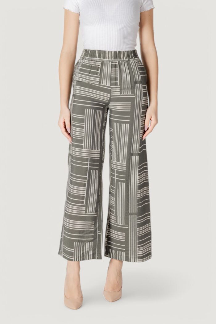 Pantaloni a palazzo Jacqueline de Yong jdytroya life mw wide dia Verde Oliva