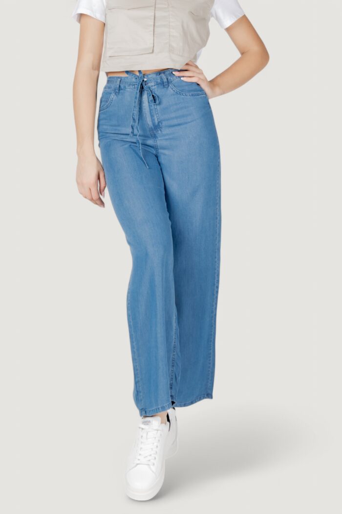 Pantaloni a palazzo Only onlbleecker charis life mw pant cc wvn Denim chiaro