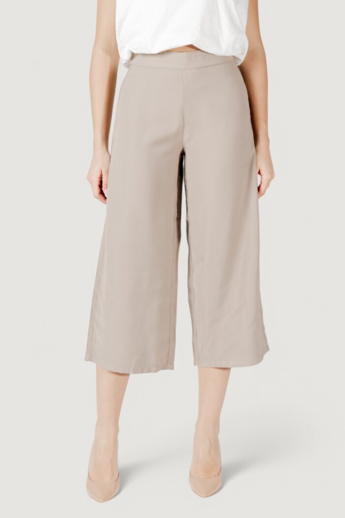 Pantaloni a palazzo Only onlaris life long culotte pant cc wvn Taupe