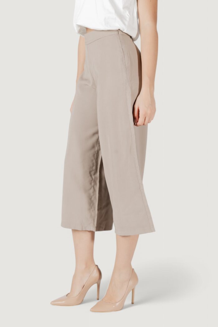 Pantaloni a palazzo Only onlaris life long culotte pant cc wvn Taupe