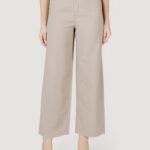 Pantaloni a palazzo Only onlbleecker aris life mw pant cc wvn Taupe - Foto 1
