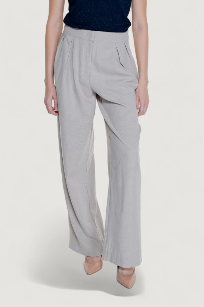 Pantaloni a palazzo Vila Clothes viselma briella hw pleated pants Beige chiaro