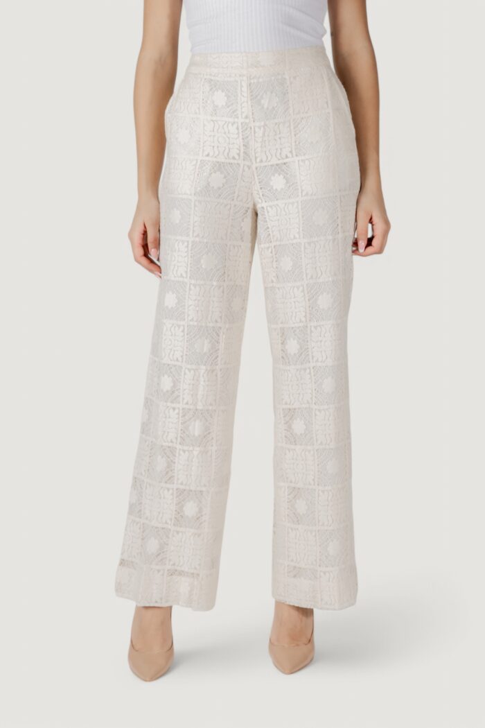 Pantaloni a palazzo Vila Clothes viveca h/w Beige chiaro