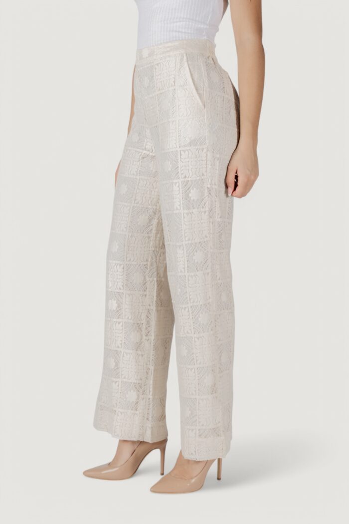 Pantaloni a palazzo Vila Clothes viveca h/w Beige chiaro
