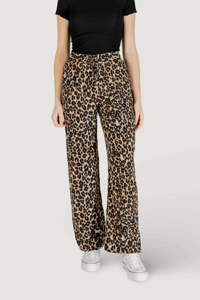 Pantaloni a sigaretta Vero Moda vmjesmilo hw wide wvn ga noos Beige