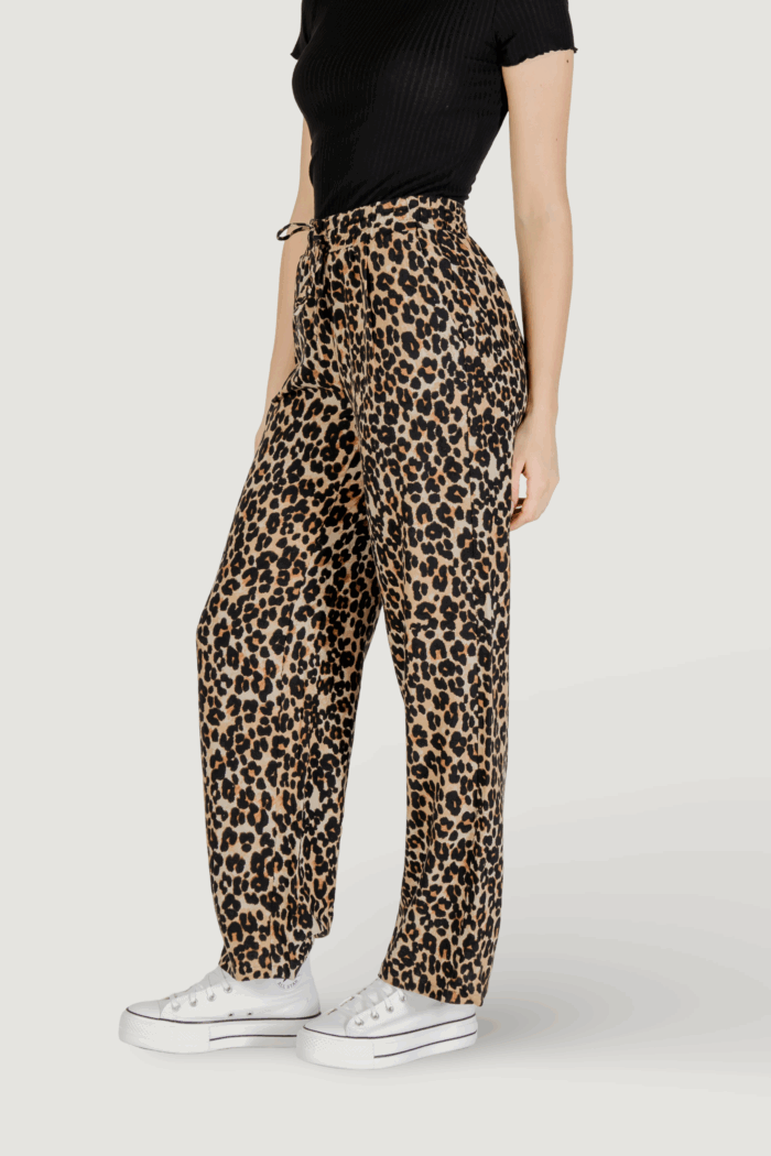 Pantaloni a sigaretta Vero Moda vmjesmilo hw wide wvn ga noos Beige