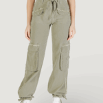 Pantaloni regular Desigual pant_alejandria Verde - Foto 1
