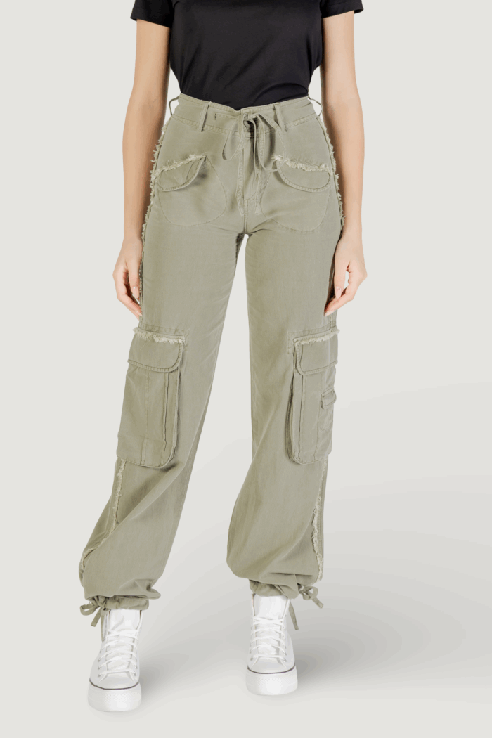Pantaloni regular Desigual pant_alejandria Verde
