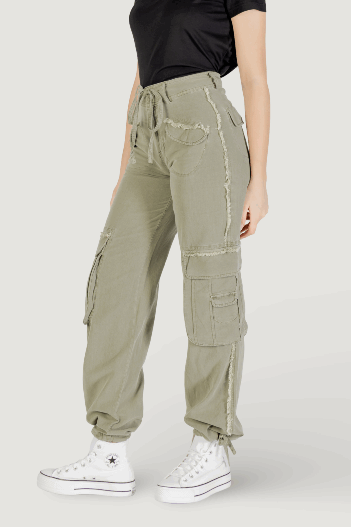 Pantaloni regular Desigual pant_alejandria Verde