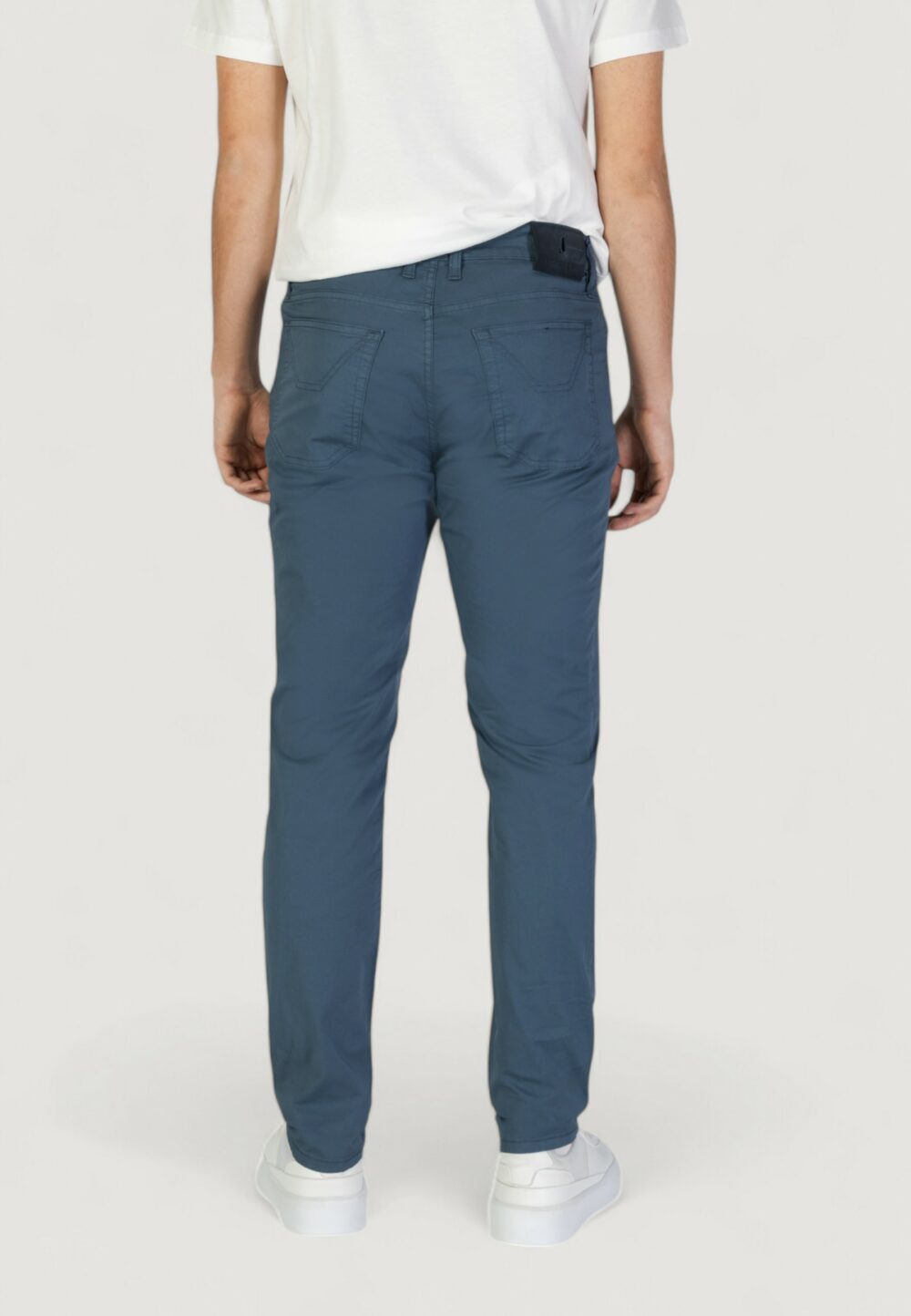 Pantaloni slim Jeckerson john 5 tasche toppa Blu - Foto 3