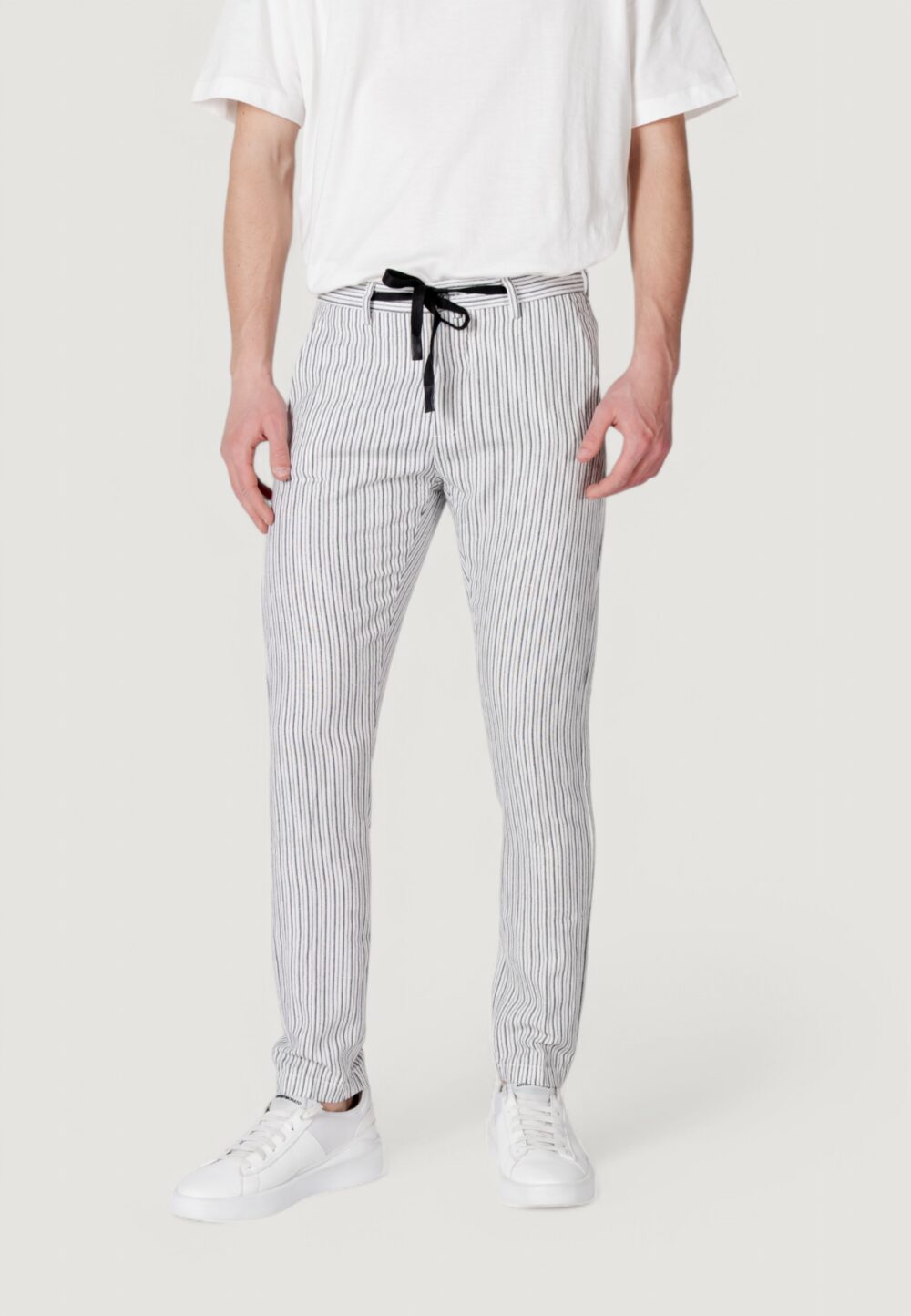 Pantaloni tapered Gianni Lupo Nero - Foto 1