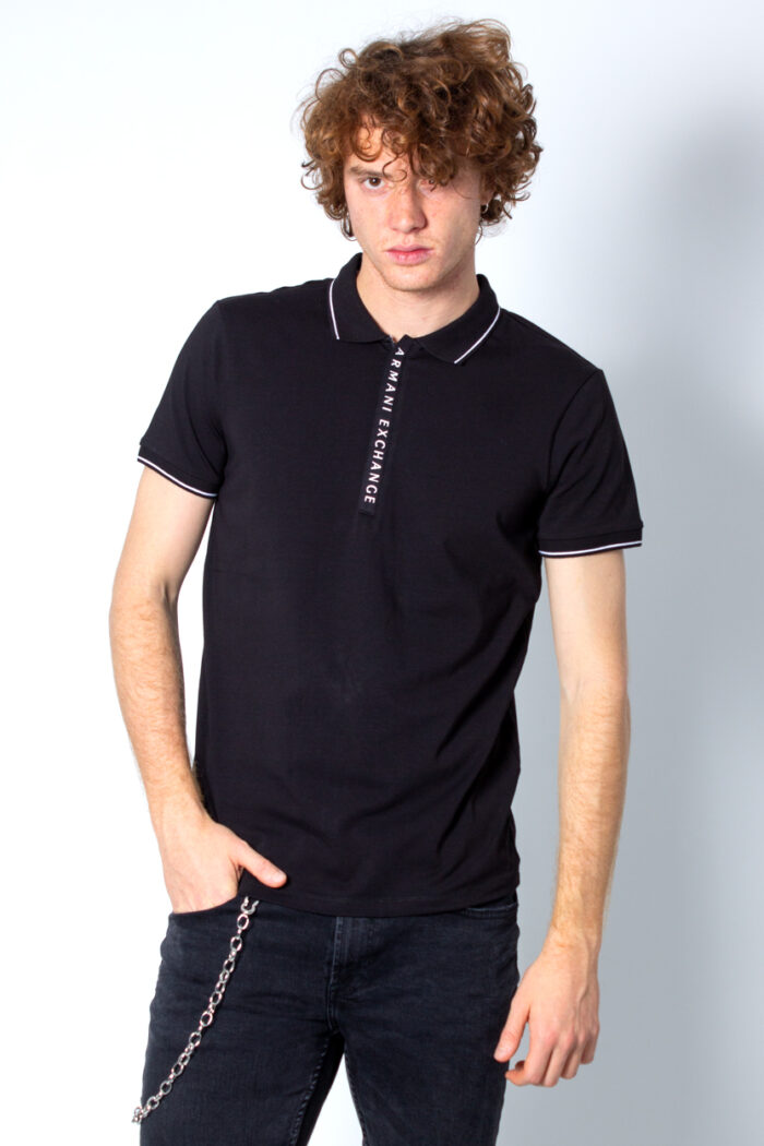 Polo manica corta Armani Exchange  Nero