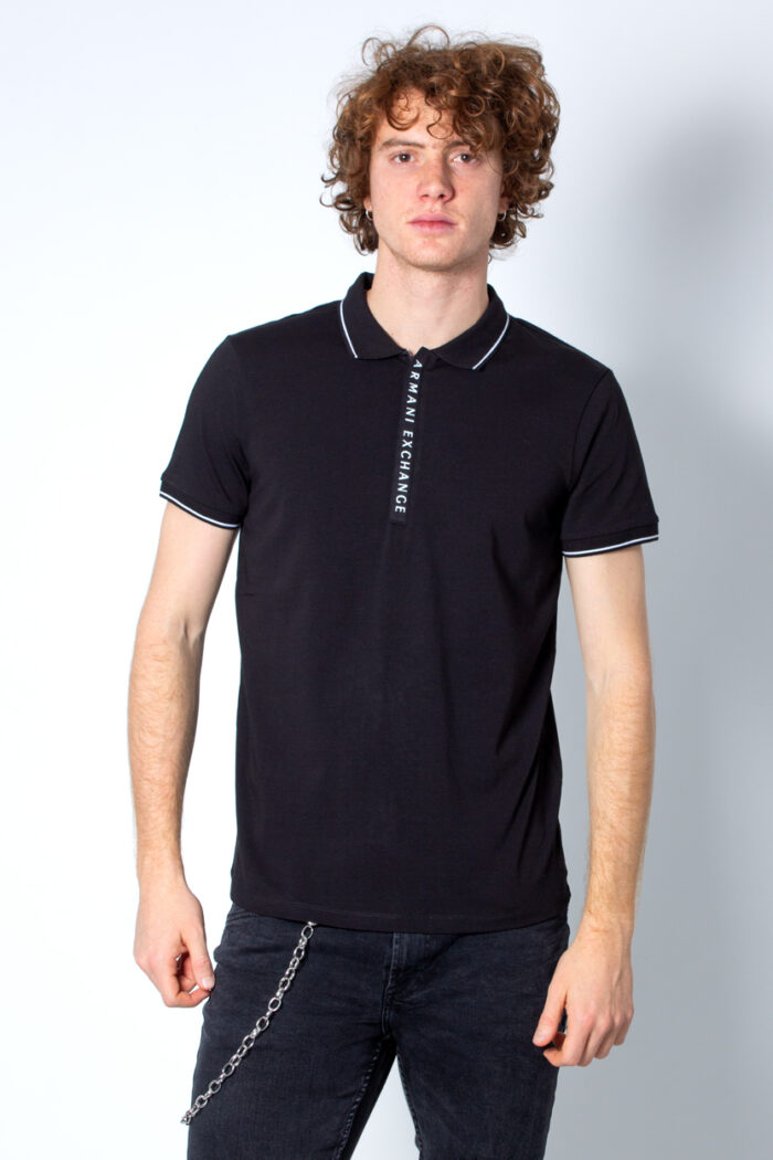 Polo manica corta Armani Exchange  Nero