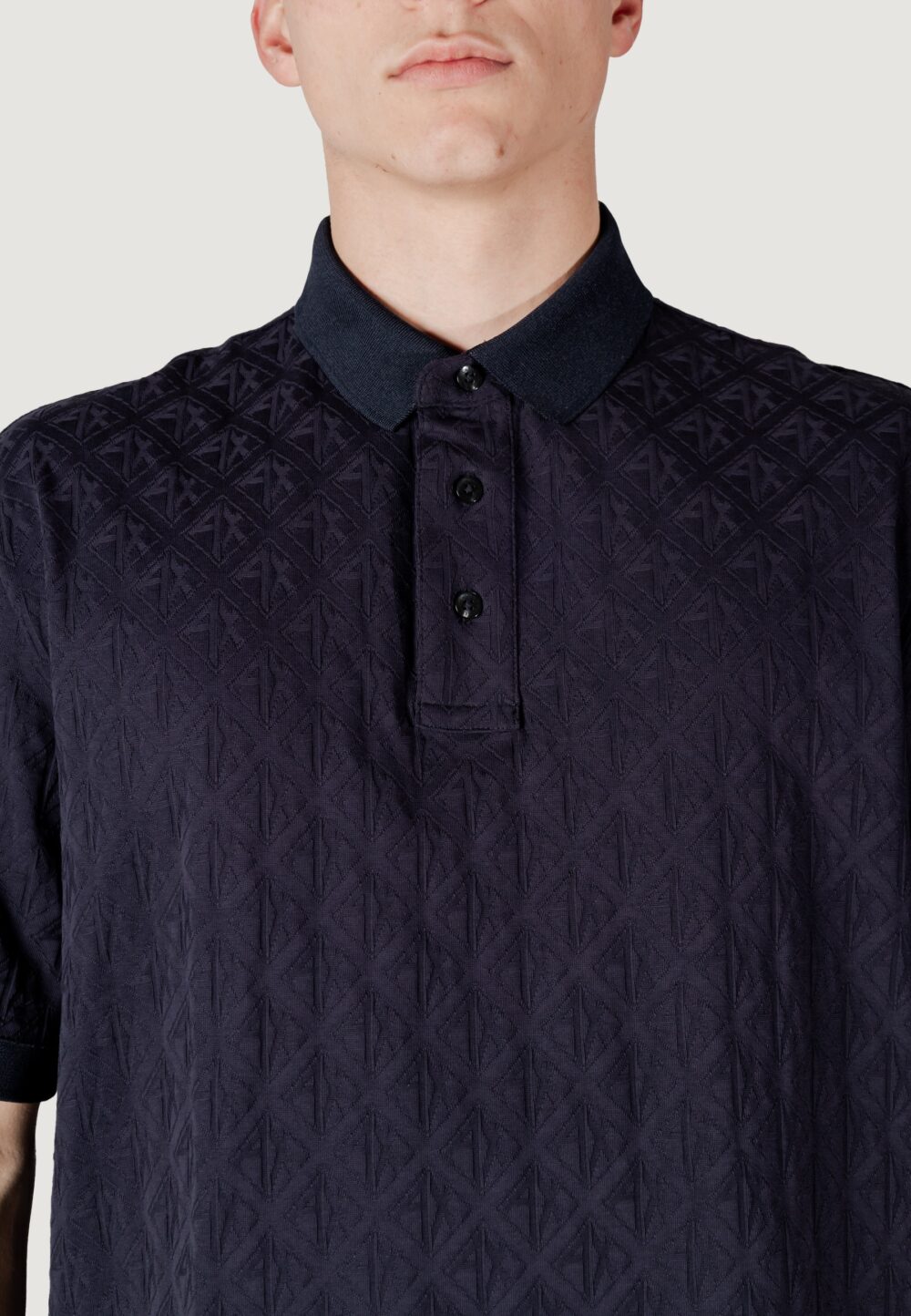 Polo manica corta Armani Exchange Blu - Foto 4