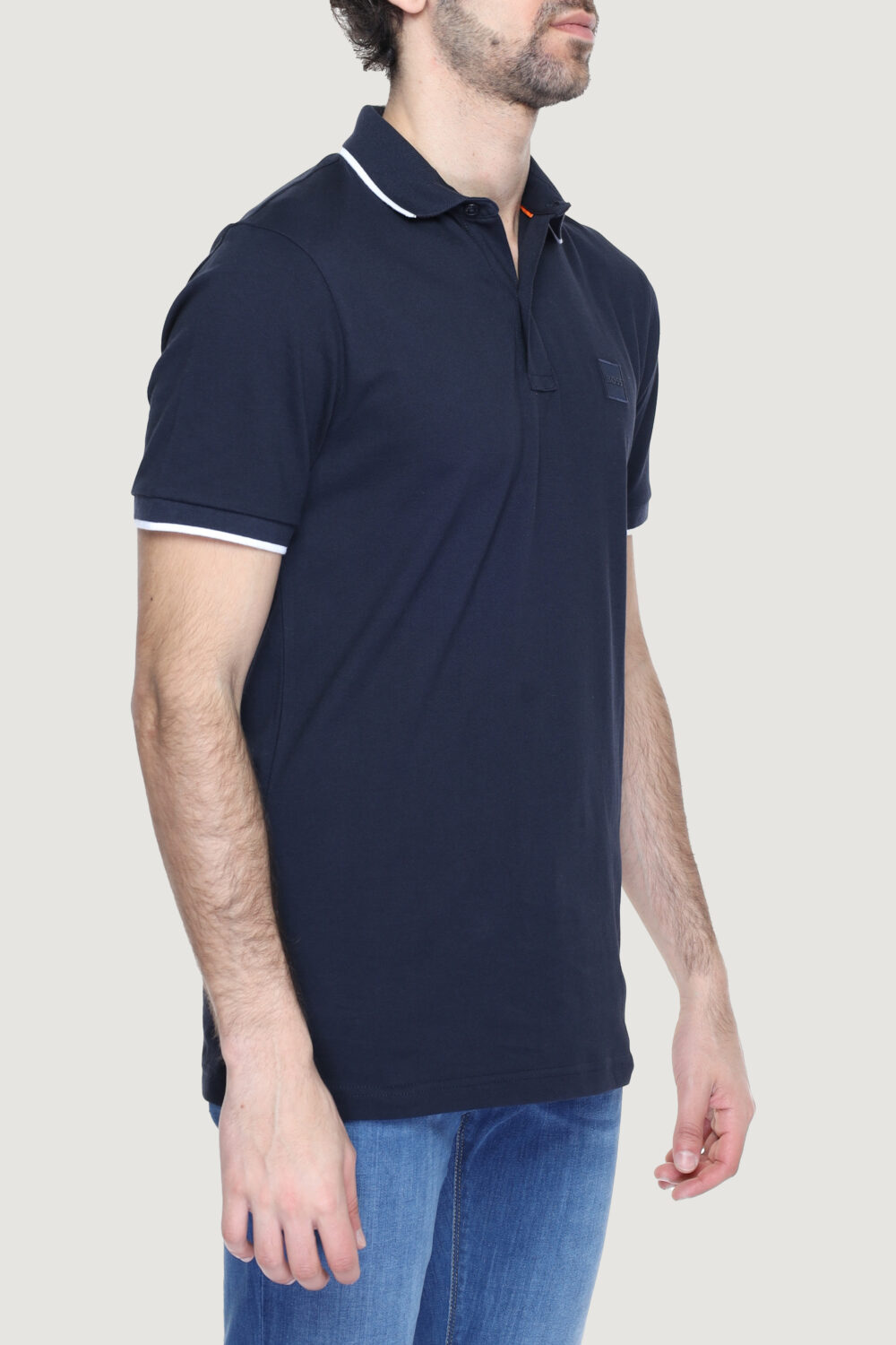 Polo manica corta Boss passertip 10256683 01 Blue scuro - Foto 3
