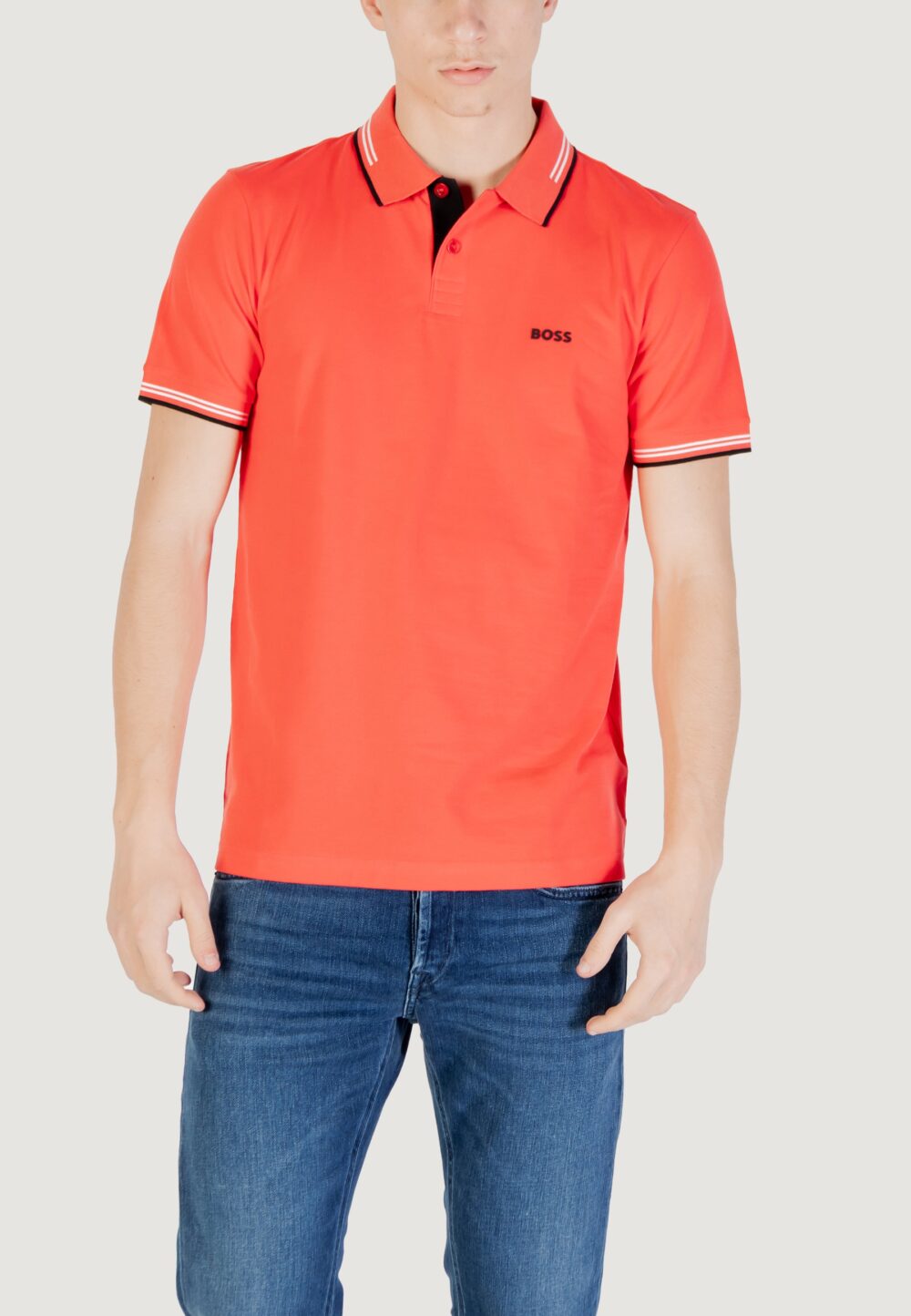 Polo manica corta Boss paul 10255848 01 Corallo - Foto 1