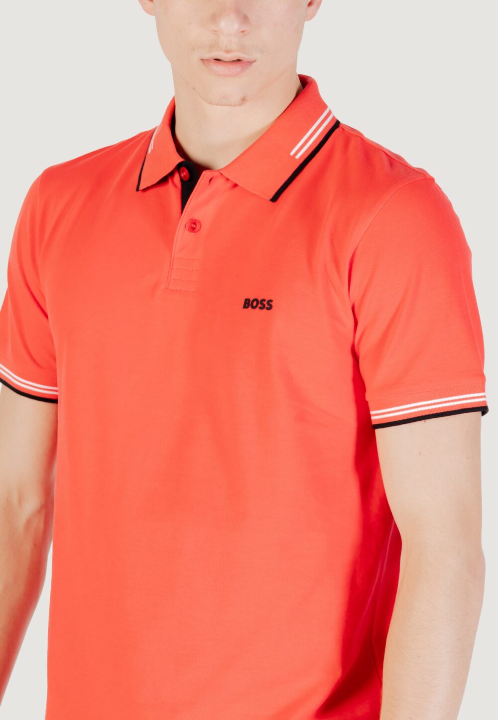 Polo manica corta Boss paul 10255848 01 Corallo - Foto 2