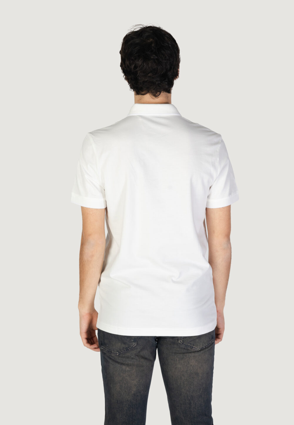 Polo manica corta Boss passertip 10256683 01 Latte - Foto 3