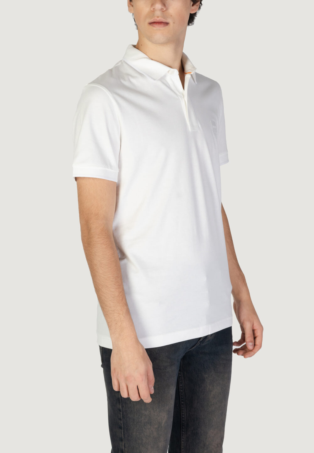 Polo manica corta Boss passertip 10256683 01 Latte - Foto 4