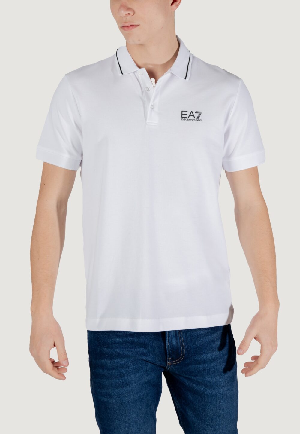 Polo manica corta EA7 Bianco - Foto 1