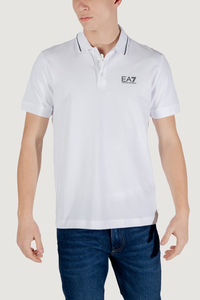 Polo manica corta EA7  Bianco