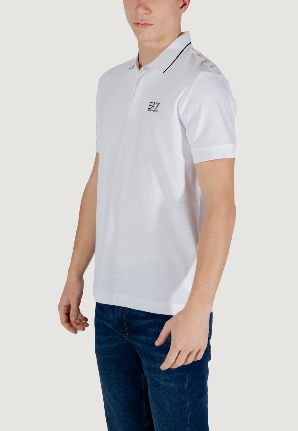 Polo manica corta EA7 Bianco - Foto 2