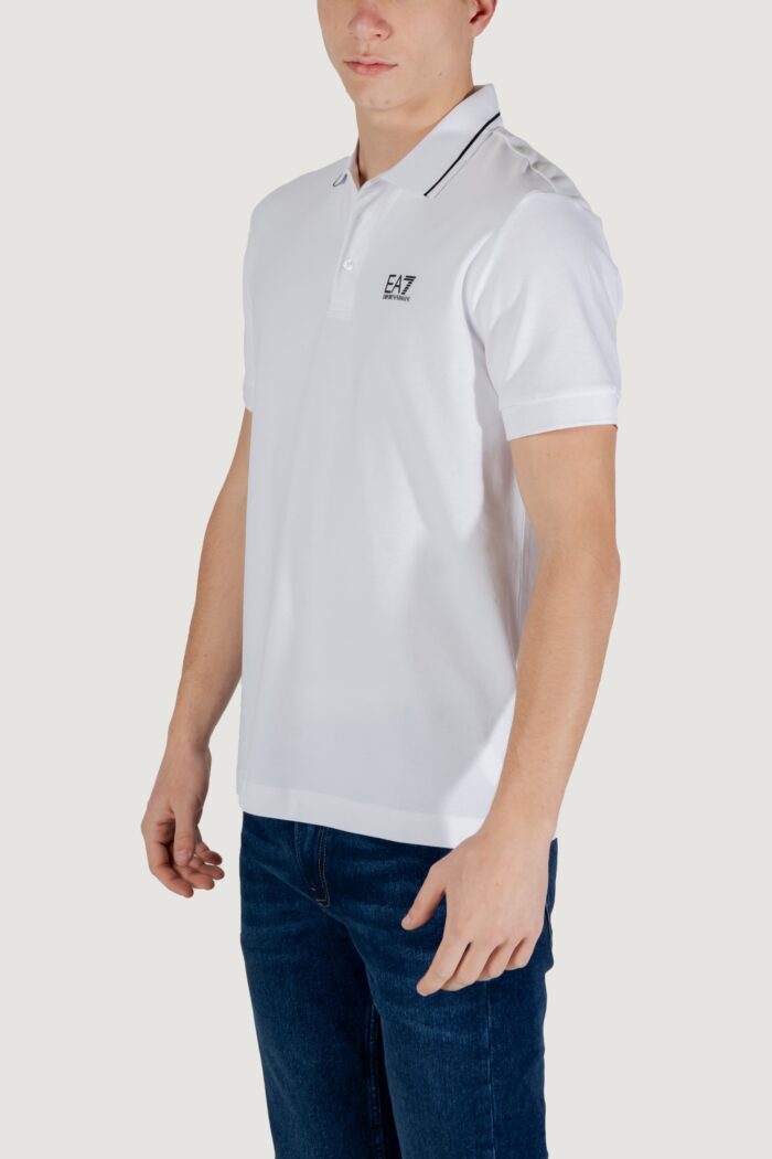 Polo manica corta EA7  Bianco